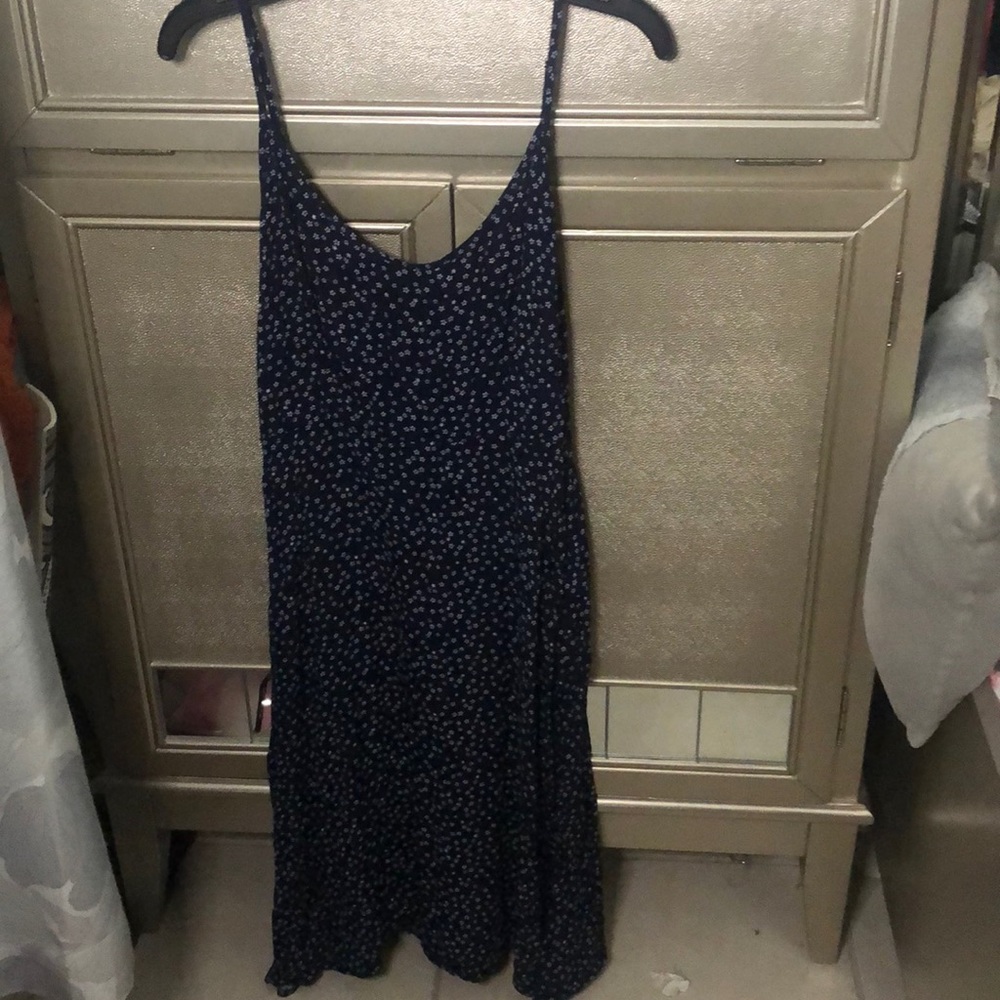 Boho chic blue dress